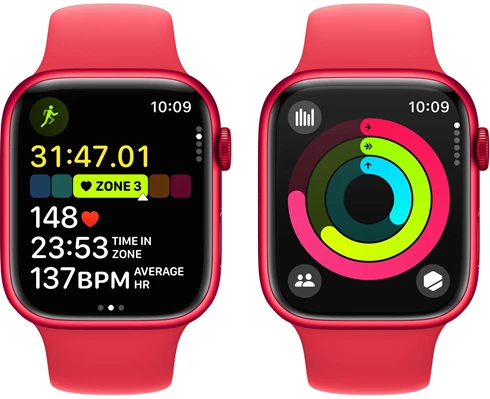 Apple Watch Series 9 GPS   Cellular 41mm (PRODUCT)RED Aluminium Case with (PRODUCT)RED Sport Band - M/L