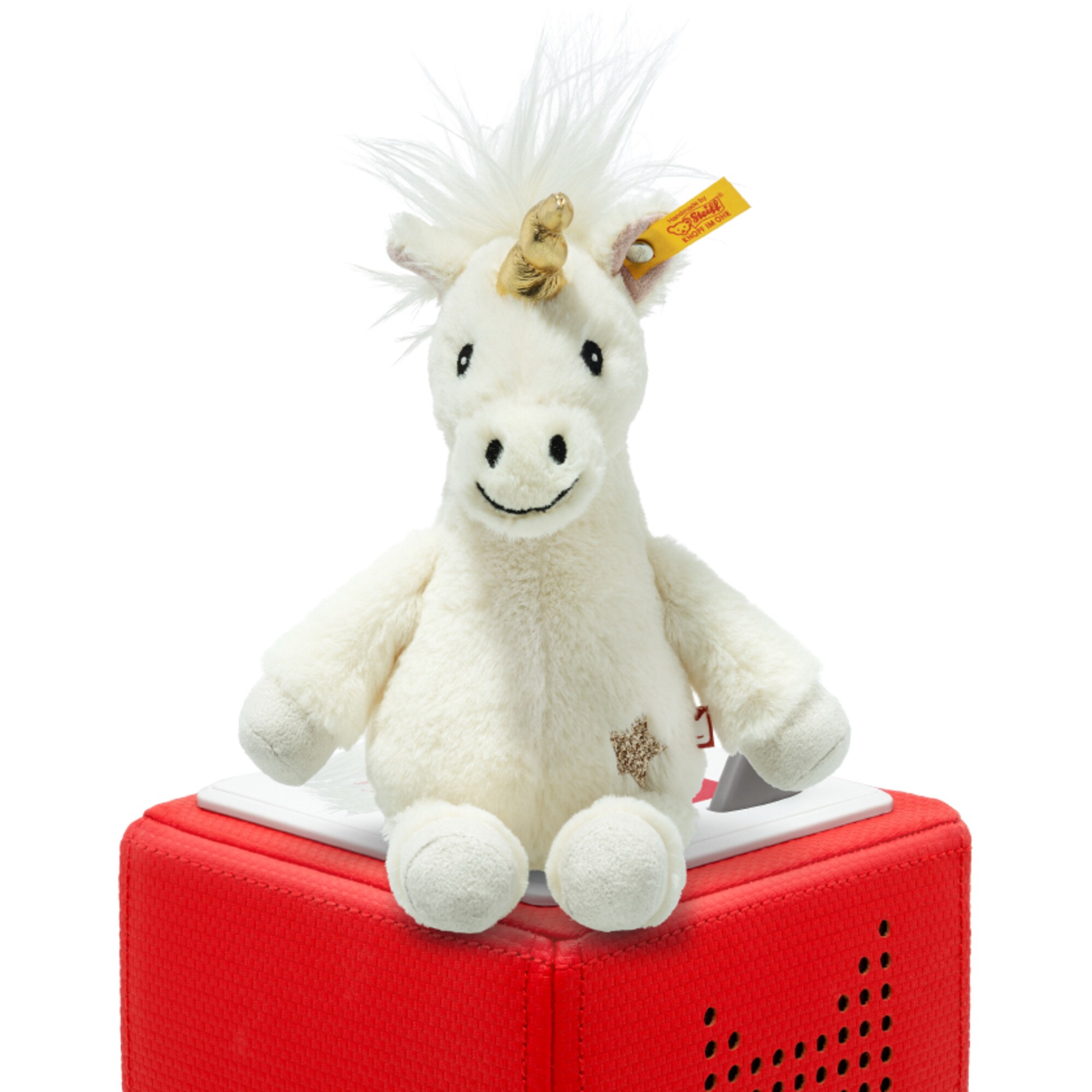 Tonies Kuscheltier Steiff Soft Cuddly Friends mit Hörspiel - Unica Einhorn