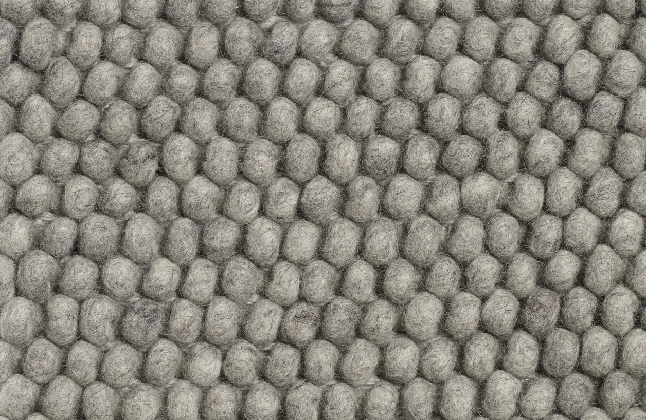Vloerkleed Peas medium grijs 200x300 cm