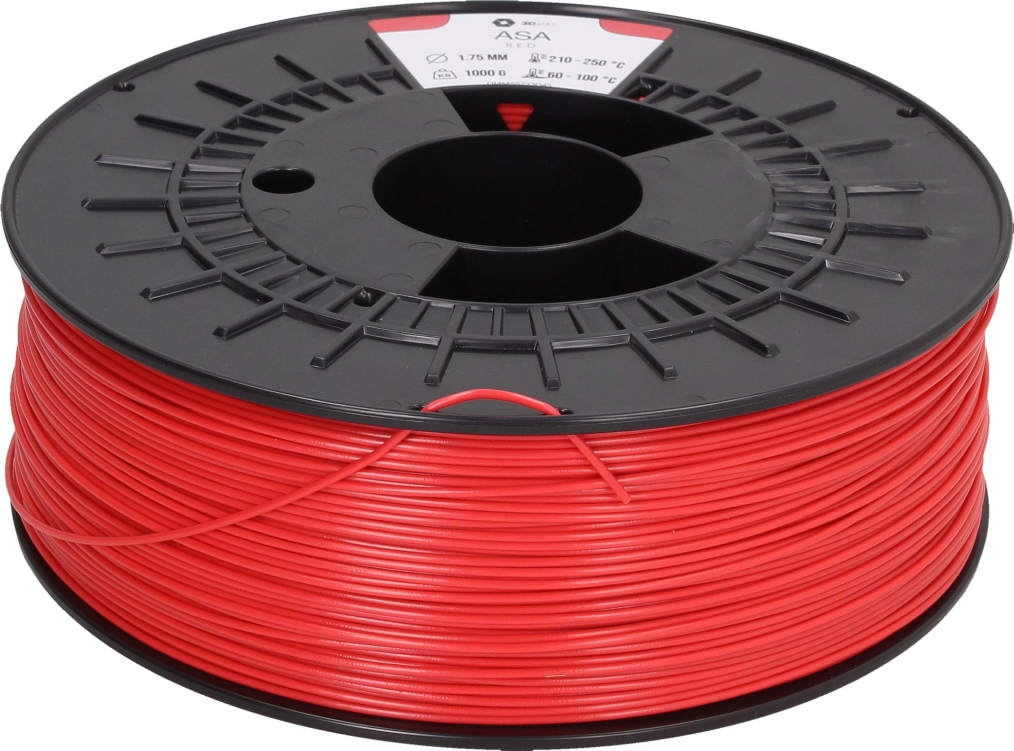 3DJAKE  ASA Rot, 1,75 mm / 1000 g    Witterungs- und UV-beständiges ASA Filament in Rot