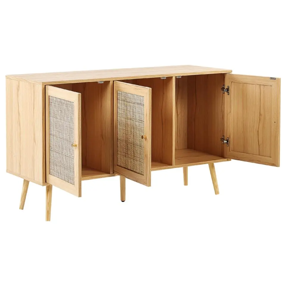 PEROTE - Sideboard - Lichte houtkleur - Rotan