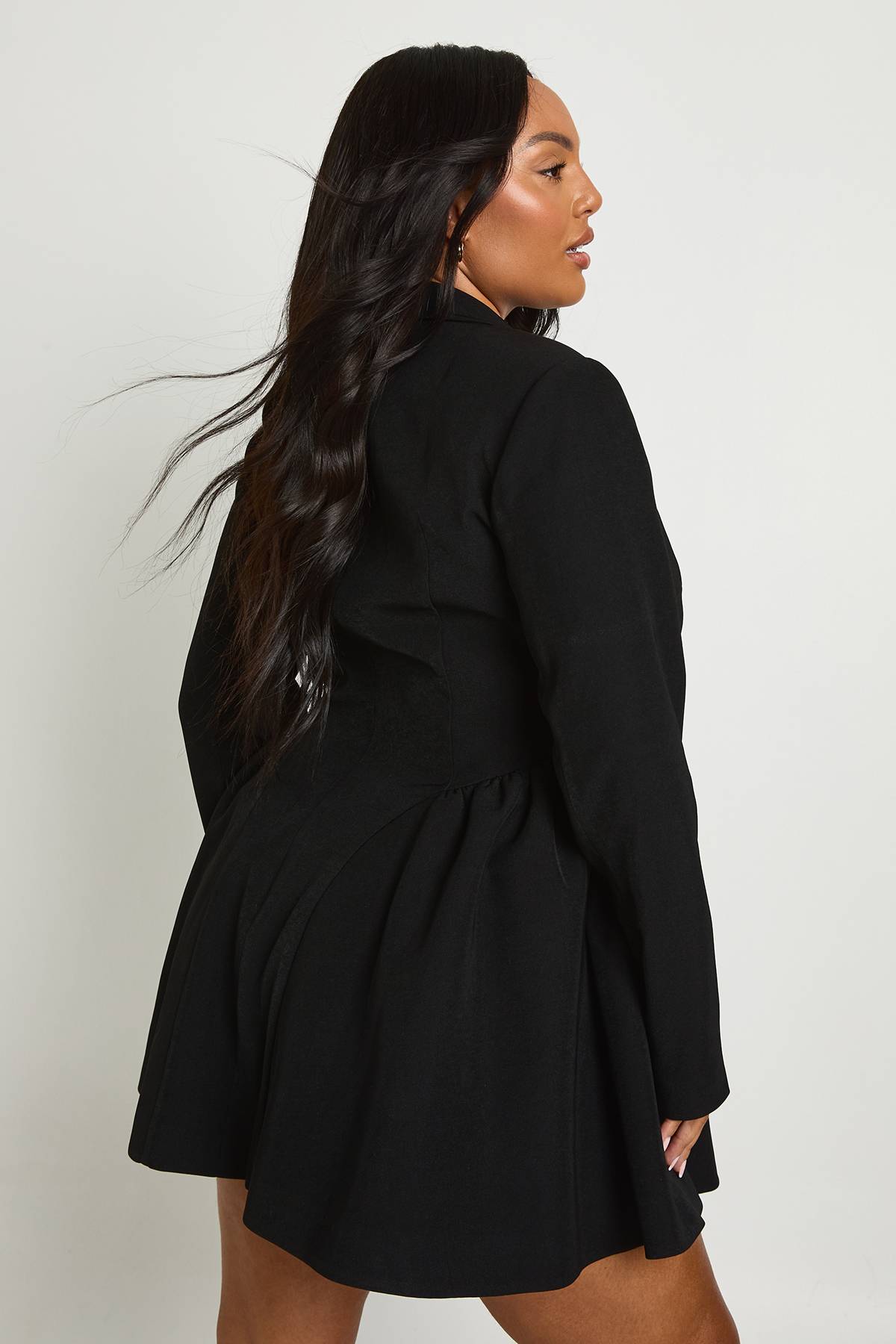 boohoo Plus Jupe Patineuse Robe Blazer