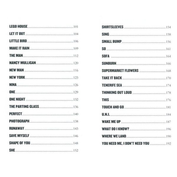 Hal Leonard Little Black Book Ed Sheeran