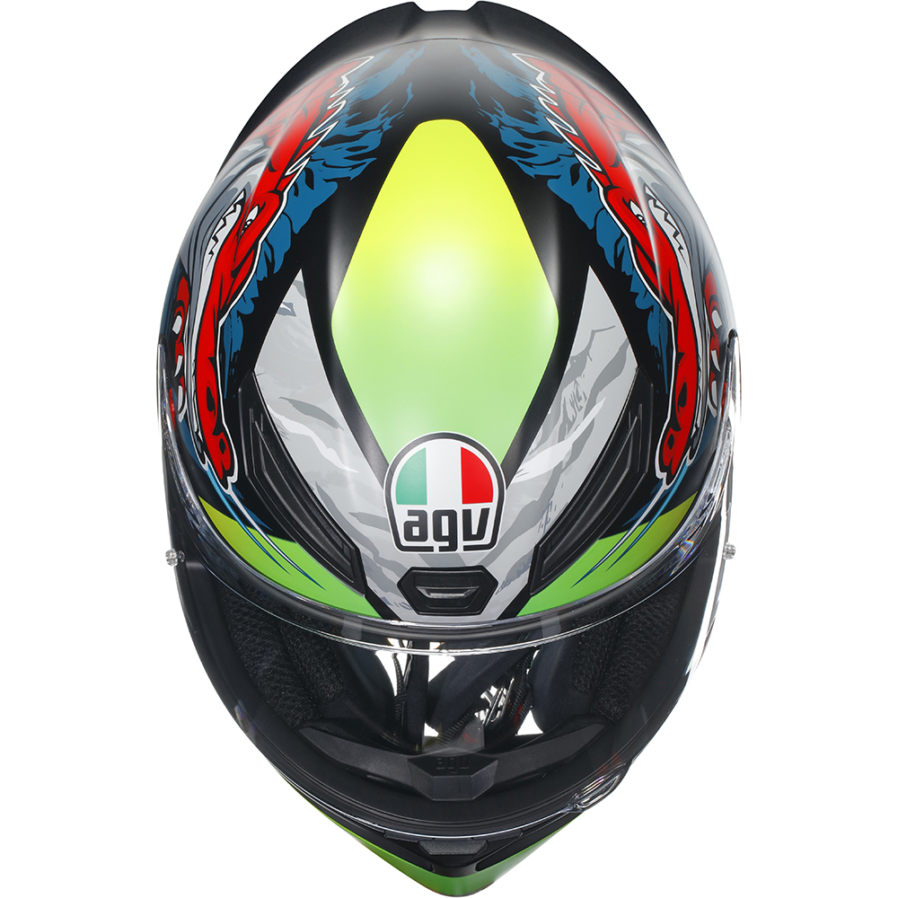 AGV - Casque K1 S Dundee Vert / Bleu / Rouge