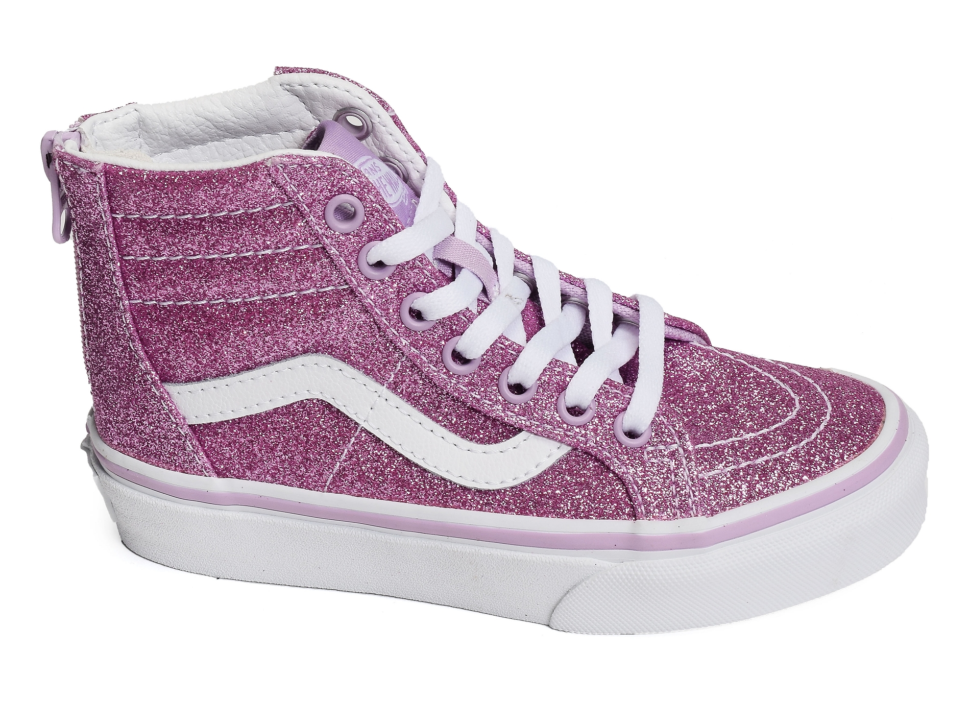 Uy sk8 hi zip glitter rose glitter