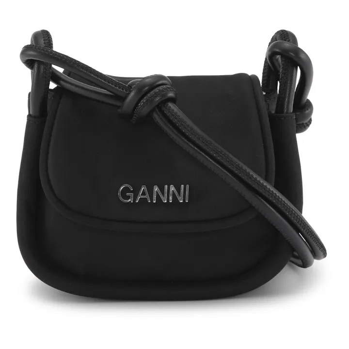 Ganni Sac Mini Knot Flap Matières Recyclées | Noir