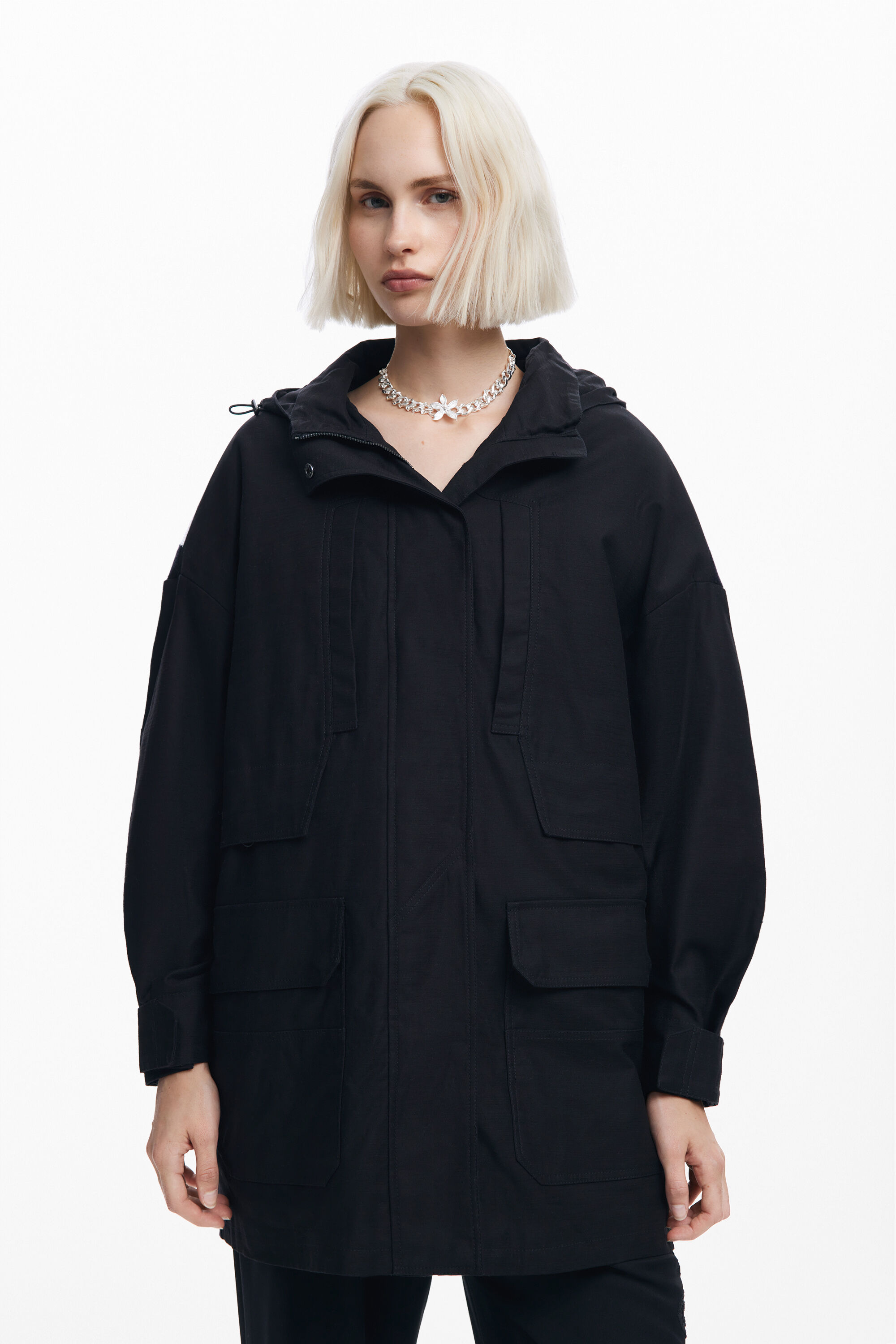 Parka forro multibolsillo