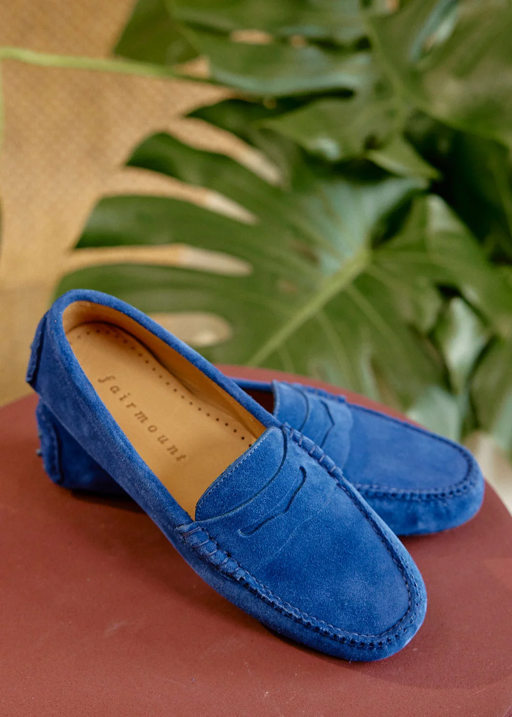 MOCASSIN BUCK DRIVER BLUE ZAPHYR