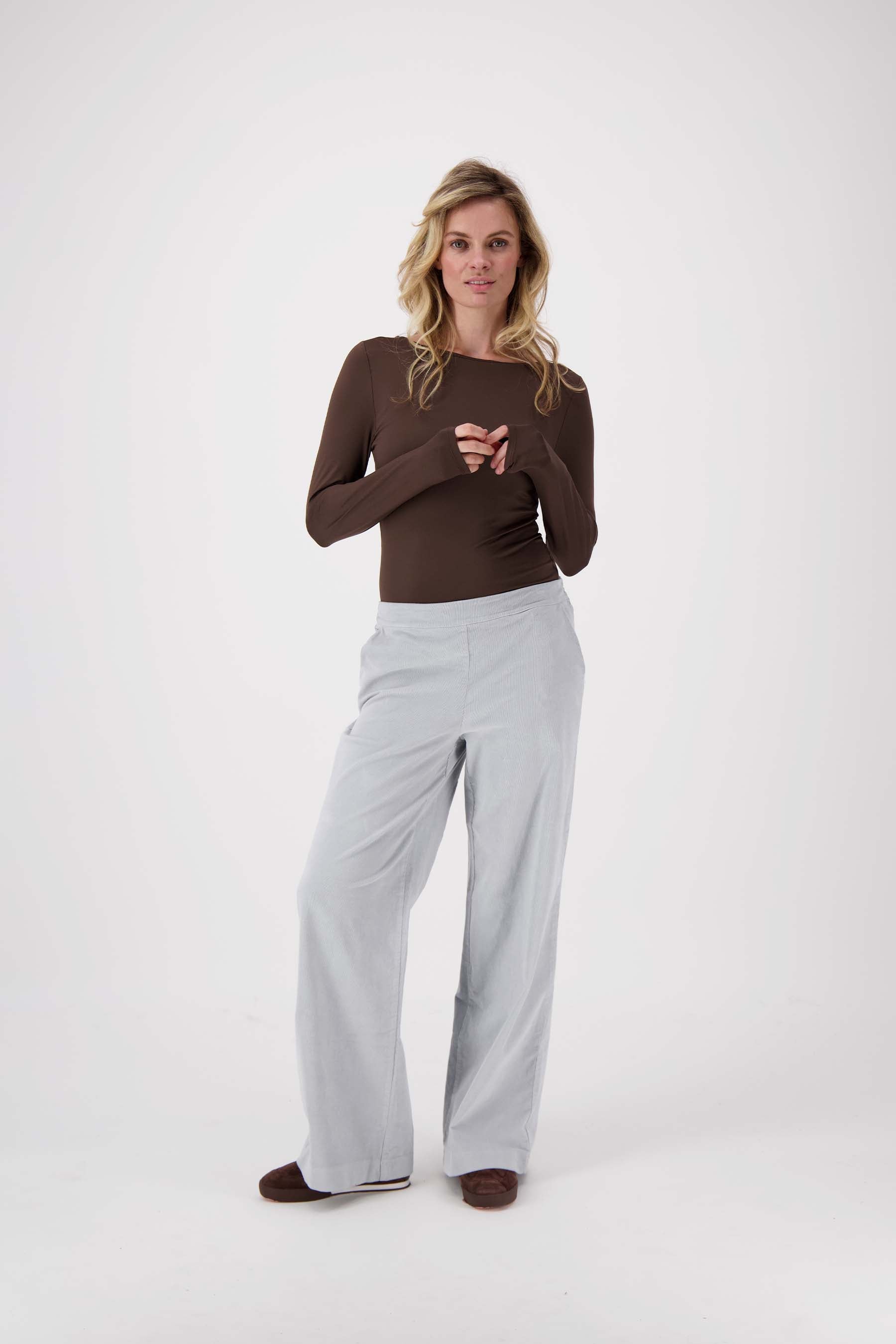 corduroy broek met elastaan