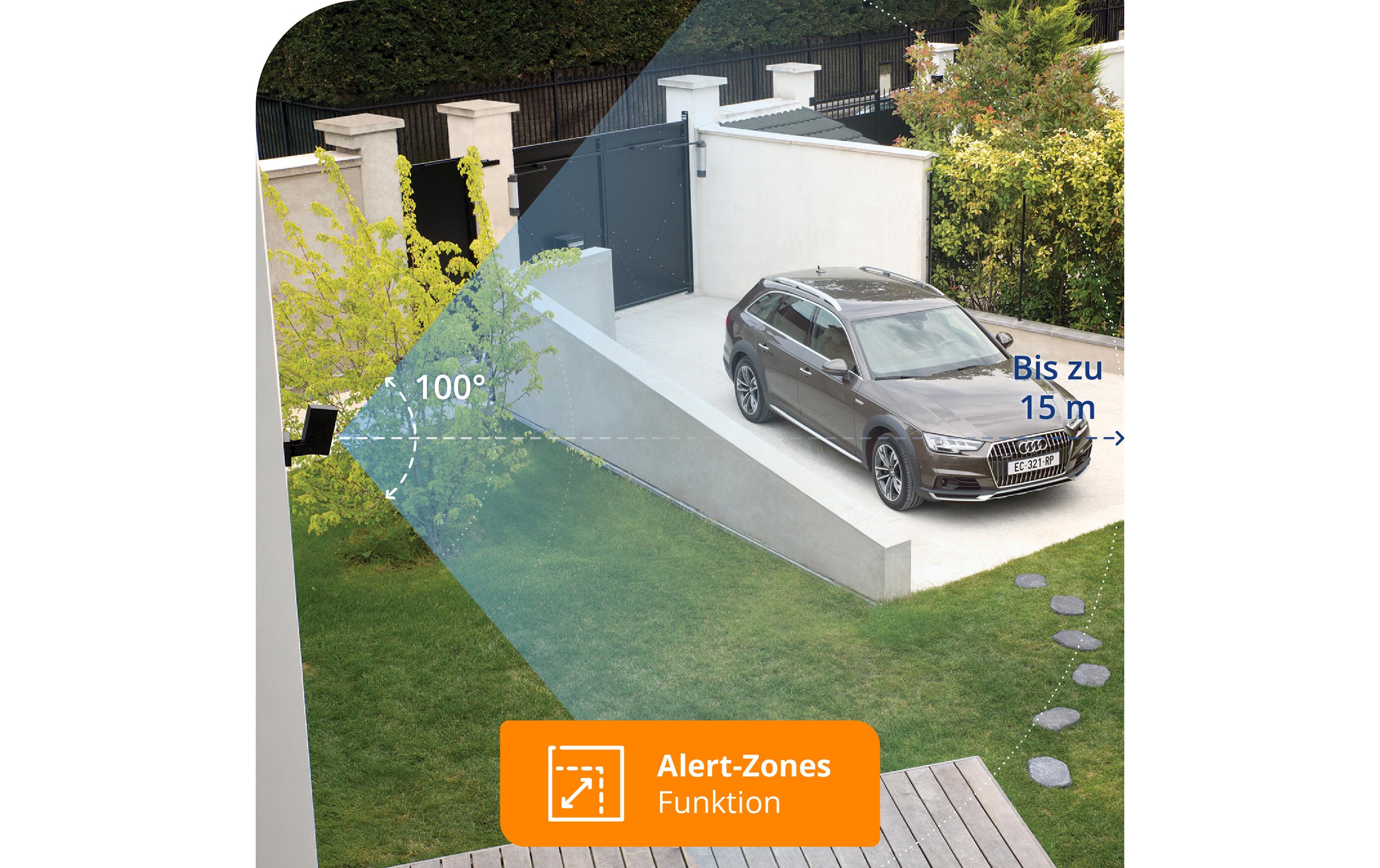 Netzwerkkamera Smarte Aussenkamera mit Sirene<br>Netatmo Smarte Aussenkamera mit Sirene