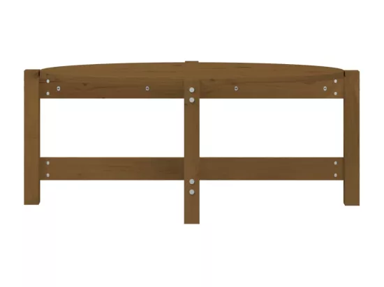 Table basse Marron miel 87x48x35 cm Bois massif de pin