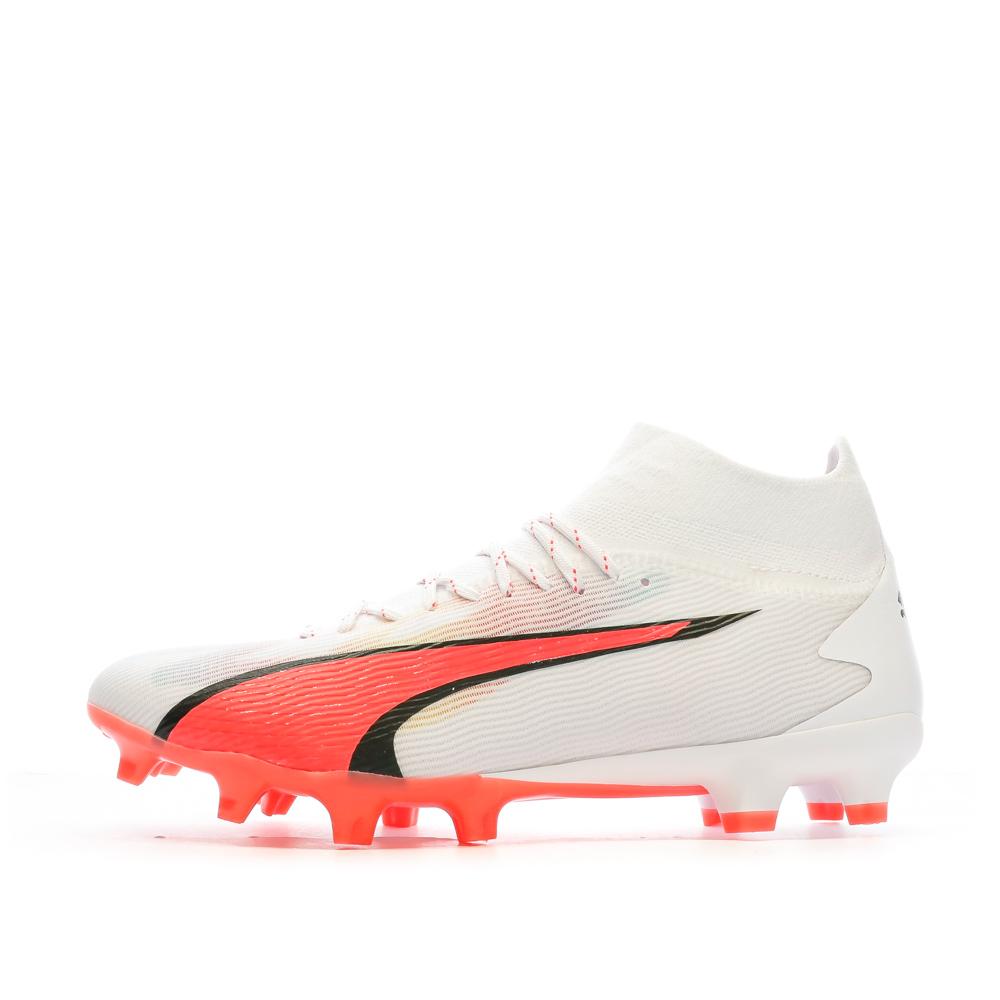 Puma Chaussures de Football Blanche/Rose/Noire Homme Puma Ultra Pro