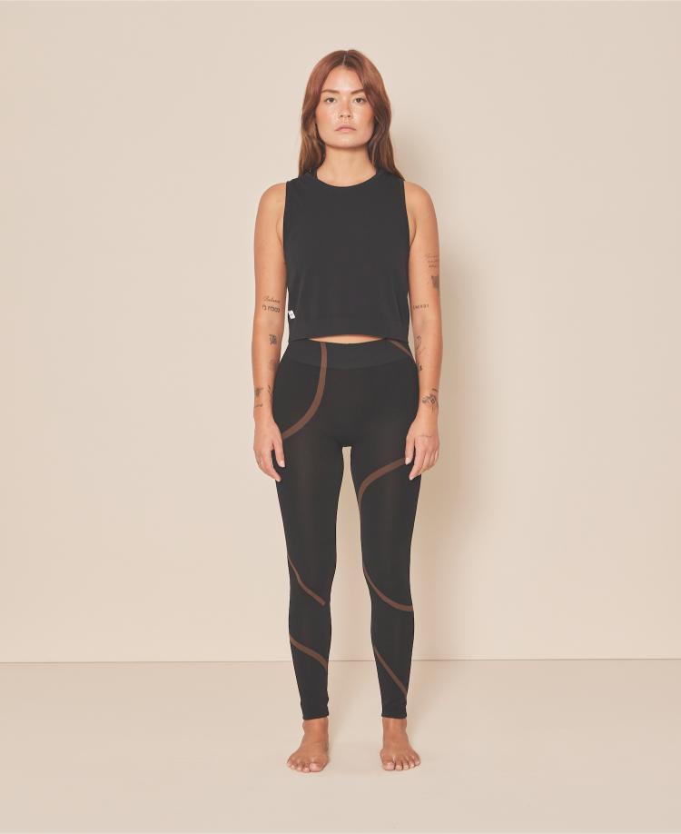 Moonchild Box Tank Top Womens Black