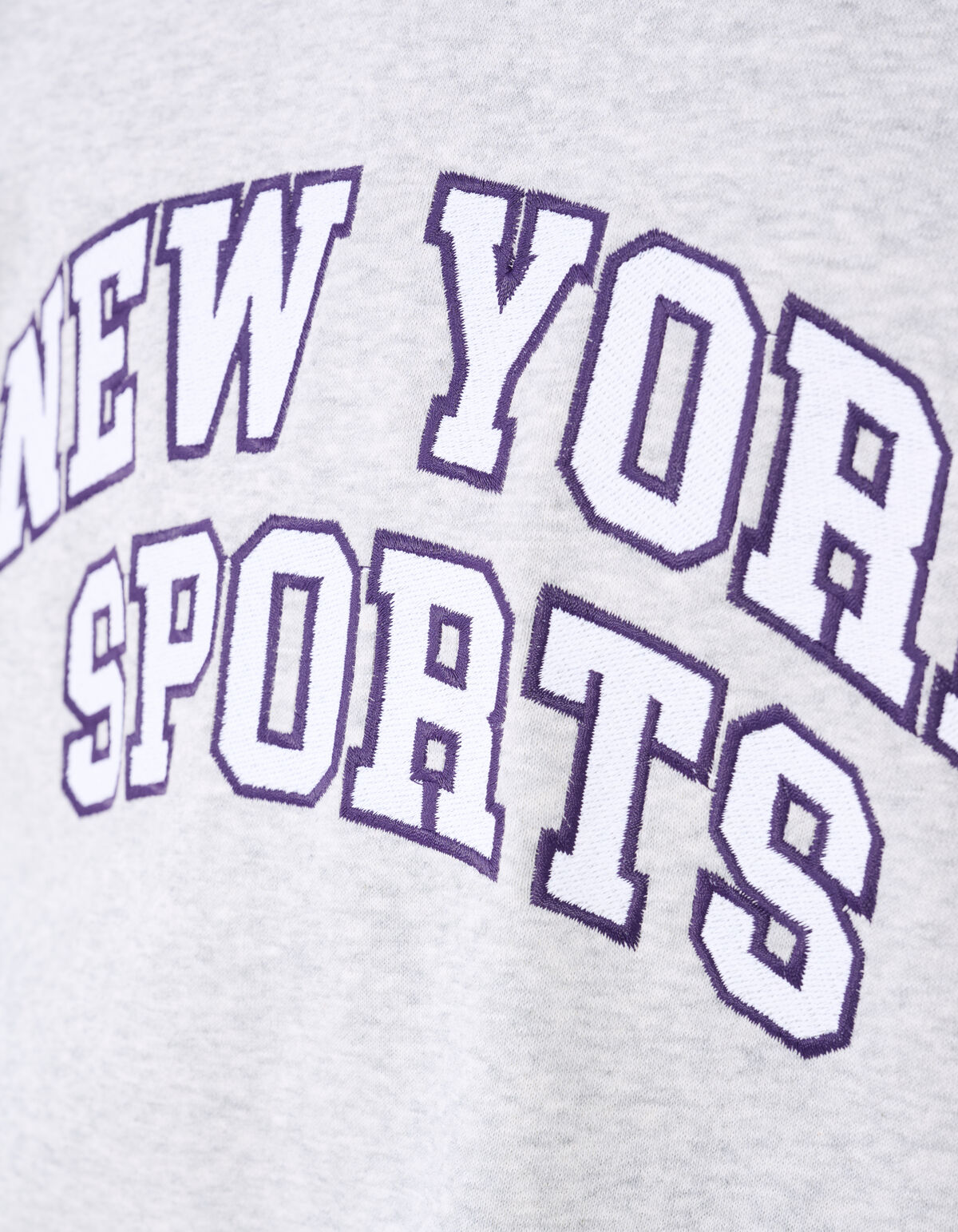 New York Artwork Sweater Lichtgrijs