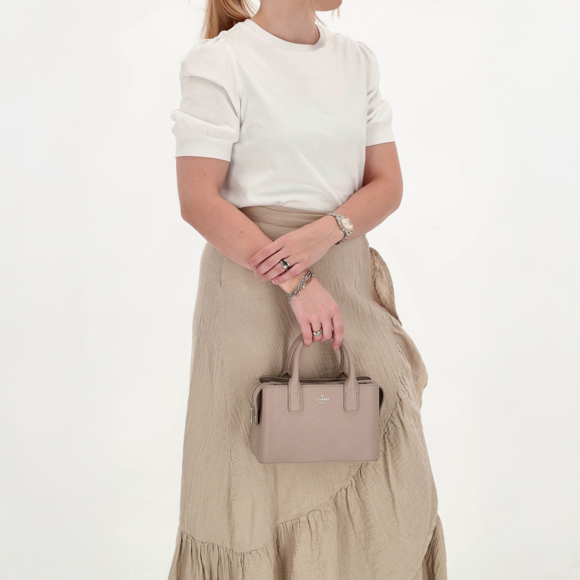 Charm London Muggiano Handtas S Lichttaupe