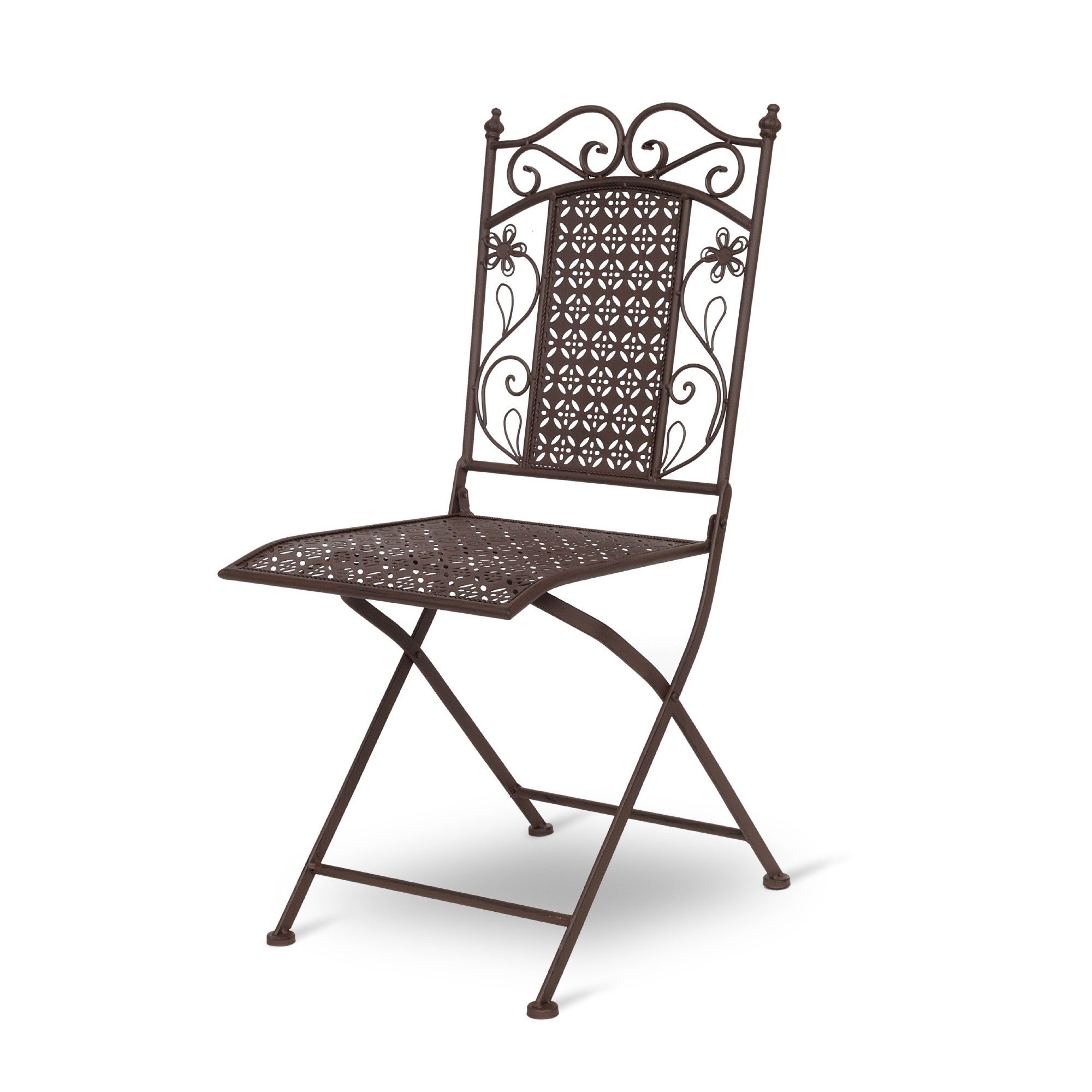 Eisenstuhl 'Antoinette', grau, T 38 cm, B 39 cm, H 93 cm günstig bestellen