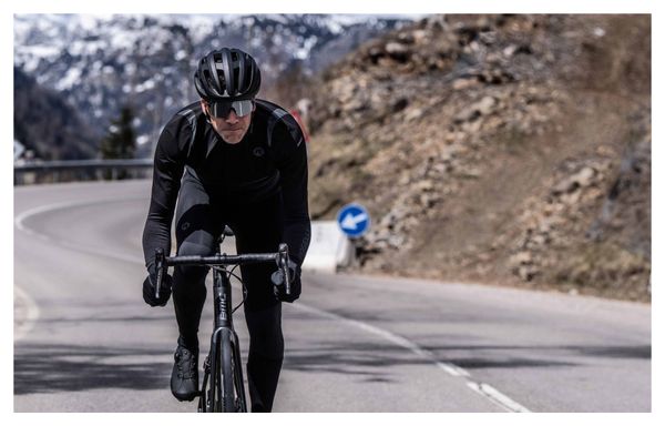 Cuissard Long Velo Avec Bretelless Avec Peau Rogelli Distance Homme Noir