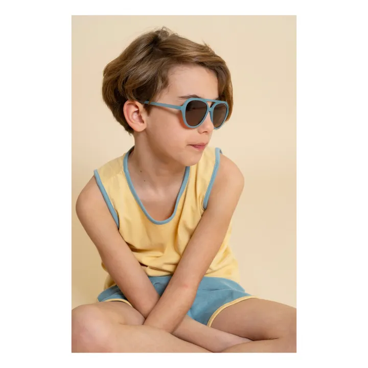Grech & Co Lunettes de Soleil Aviator | Bleu ciel