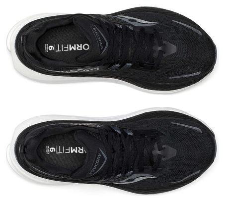 Chaussures Running Saucony Hurricane 24 Noir/Blanc Femme