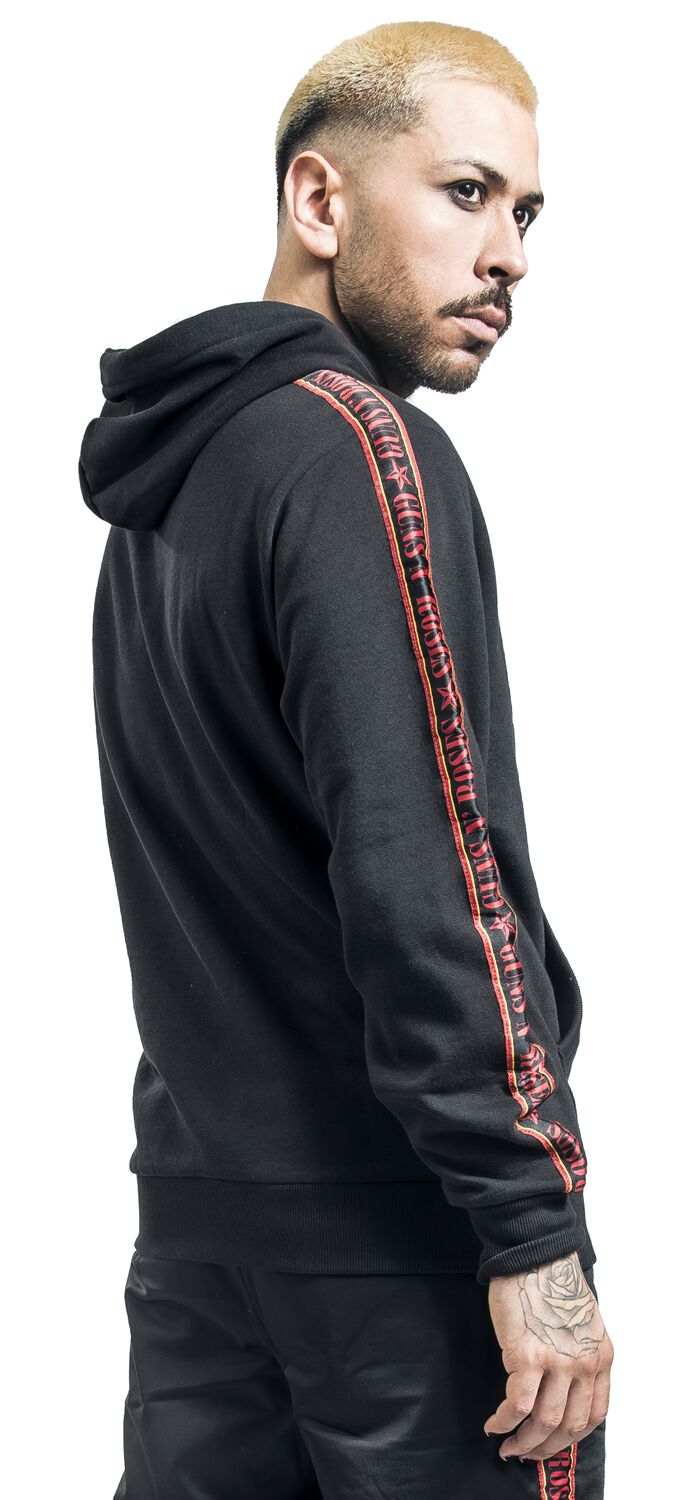 Amplified Collection - Mens Taped Fleece Hoodie | Guns N' Roses Sweat-shirt à capuche