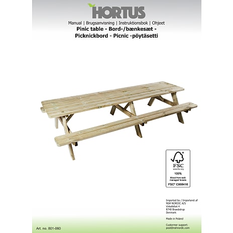 Hortus bordbænkesæt