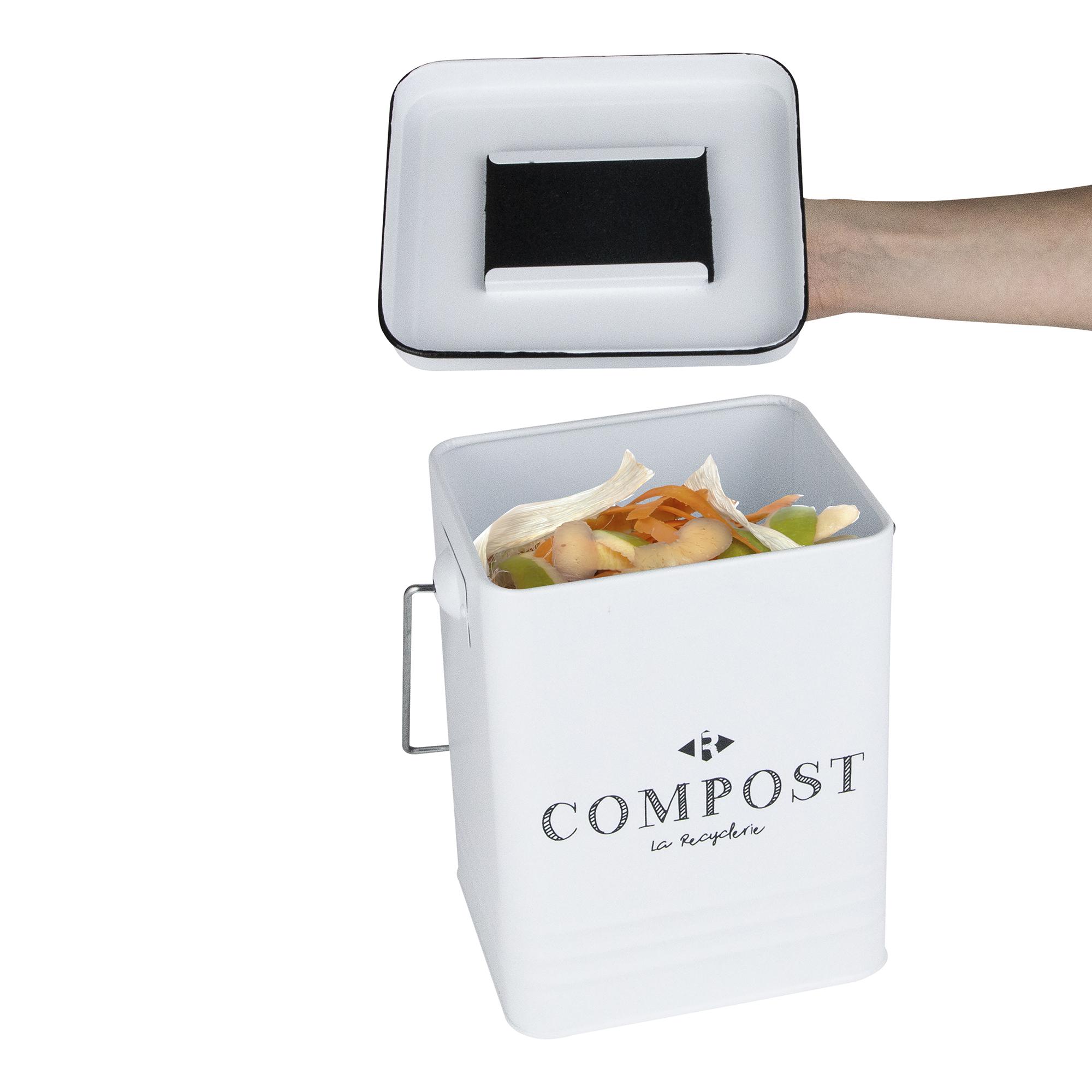 POUBELLE COMPOSTAGE METAL 5L