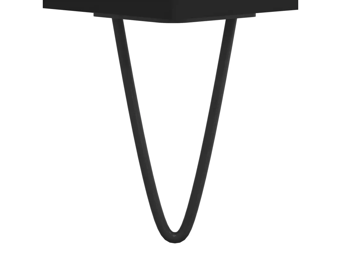 Table de chevet Noir 40x35x50 cm Bois d’ingénierie
