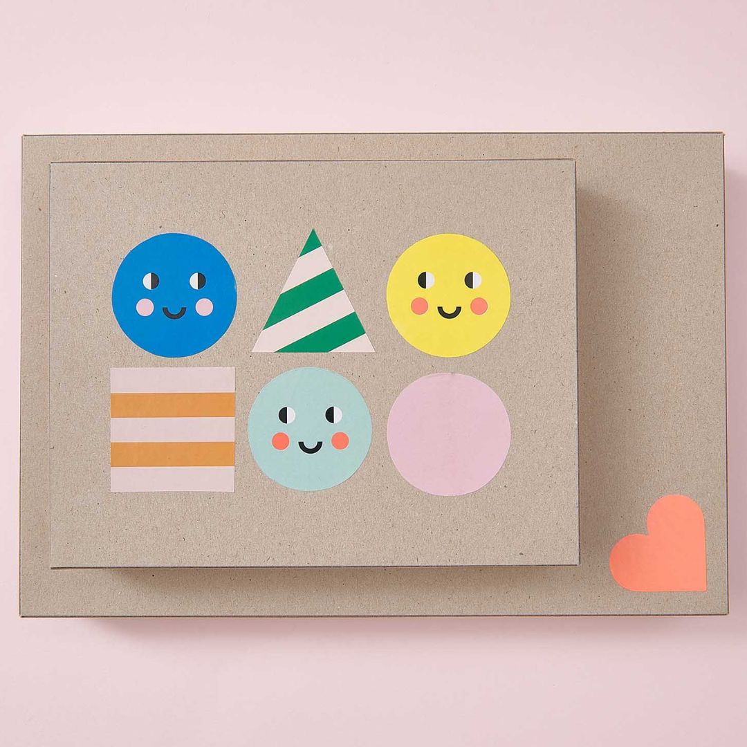 Rol stickers - vormen - 120st