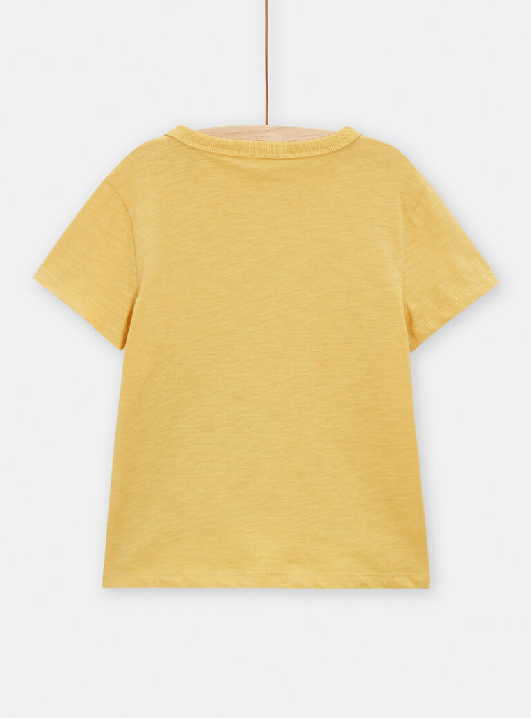 T-shirt jaune animation toucan pour garçon