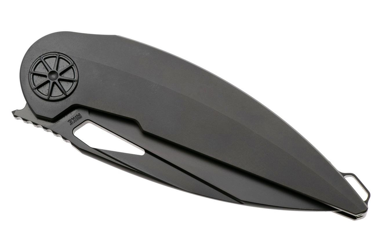 Rike Knife Tissot 2 DLC Böhler M390, DLC Titanium, zakmes