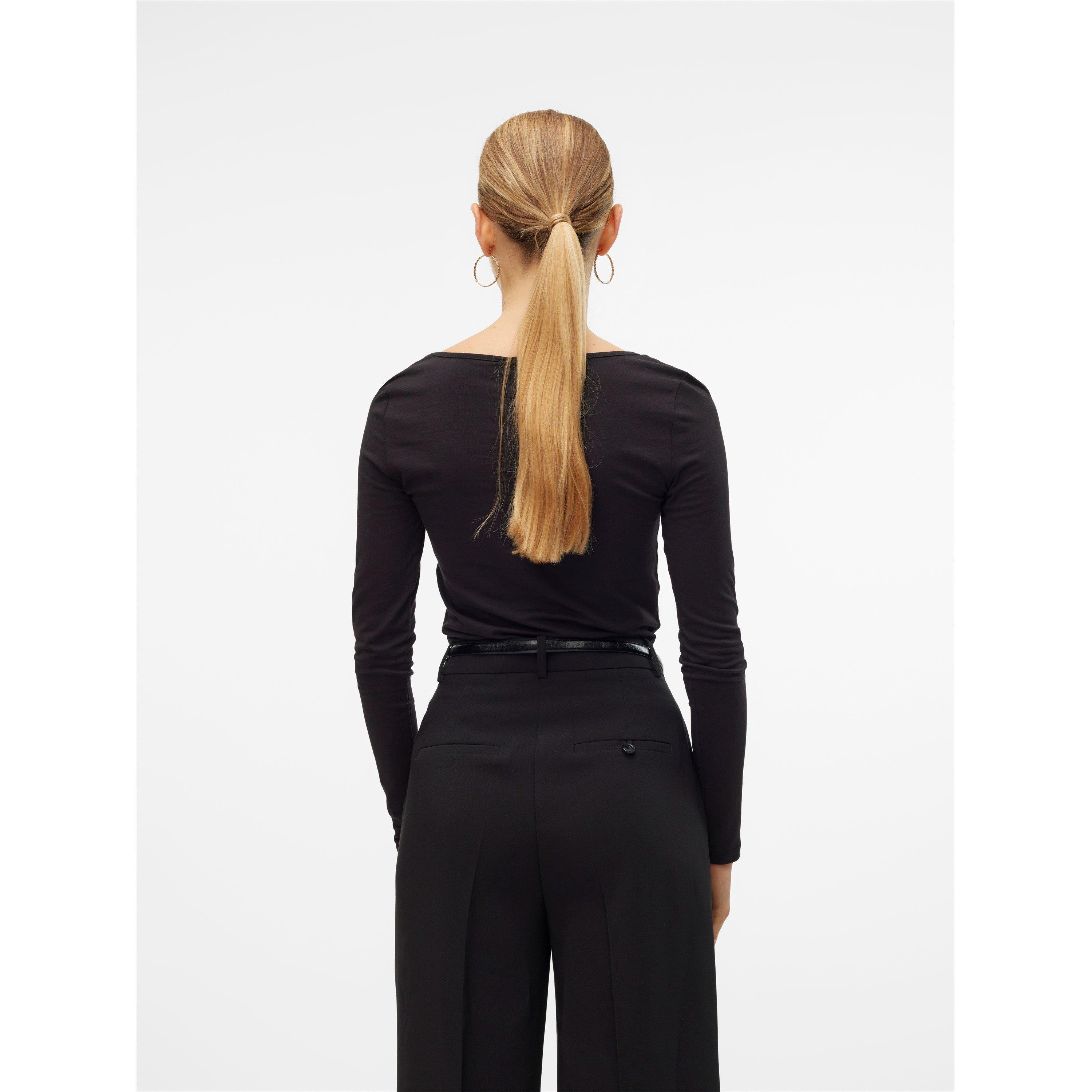 Vero Moda VM Maxi Long Sleeve U Neck T Shirt
