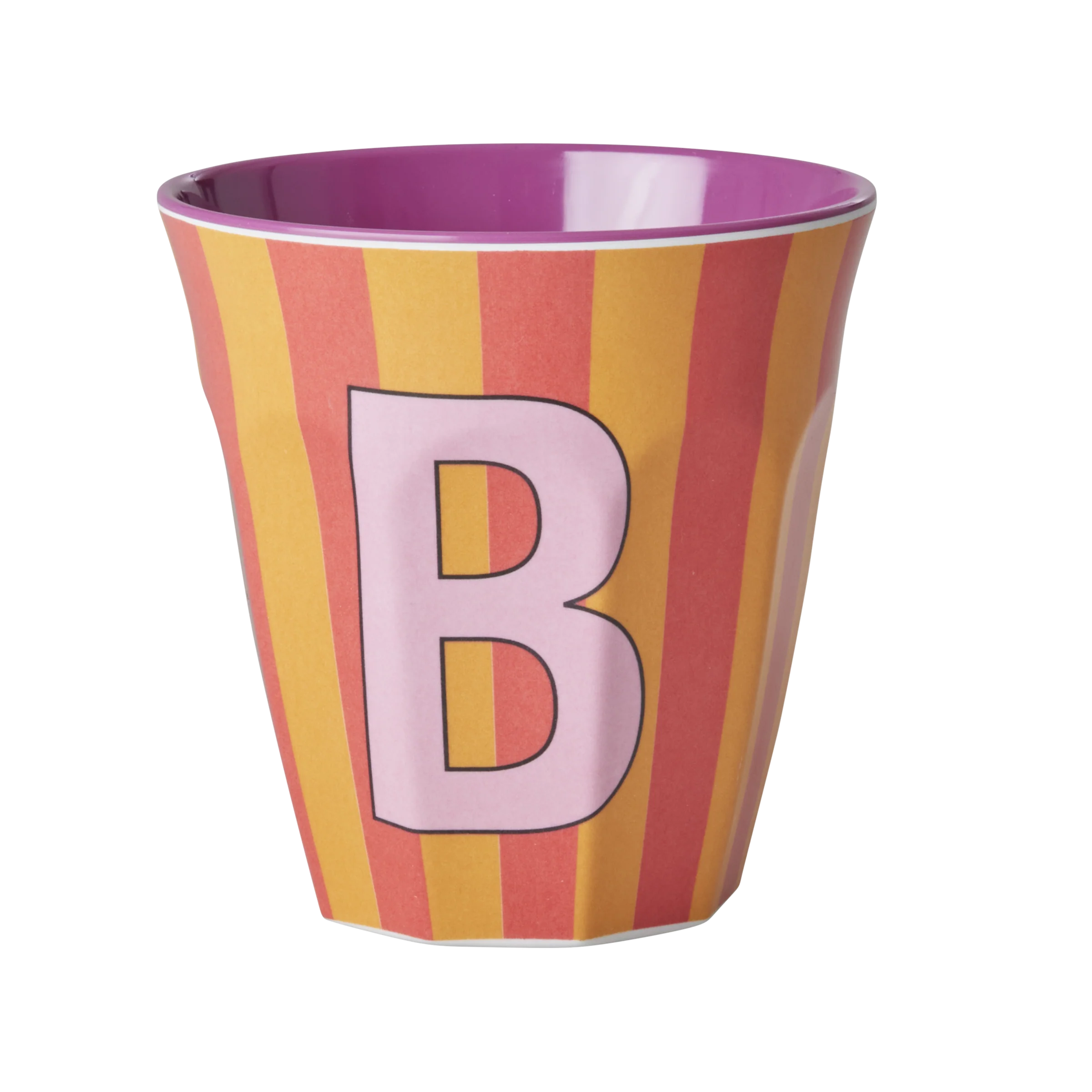 RICE  Melamine Alfabet kop, pink mix - 250 ml.