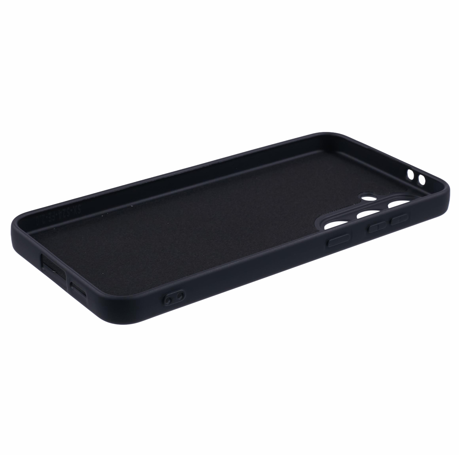 Samsung Galaxy S24 FE Gummi Case Hülle mit Kameraschutz - Schwarz (Matt)