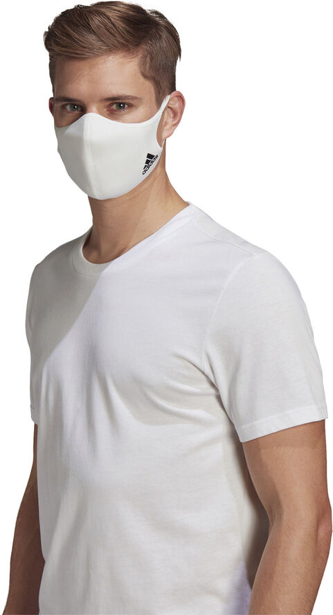 adidas 3-Pack stofmasker, M/L Hvid