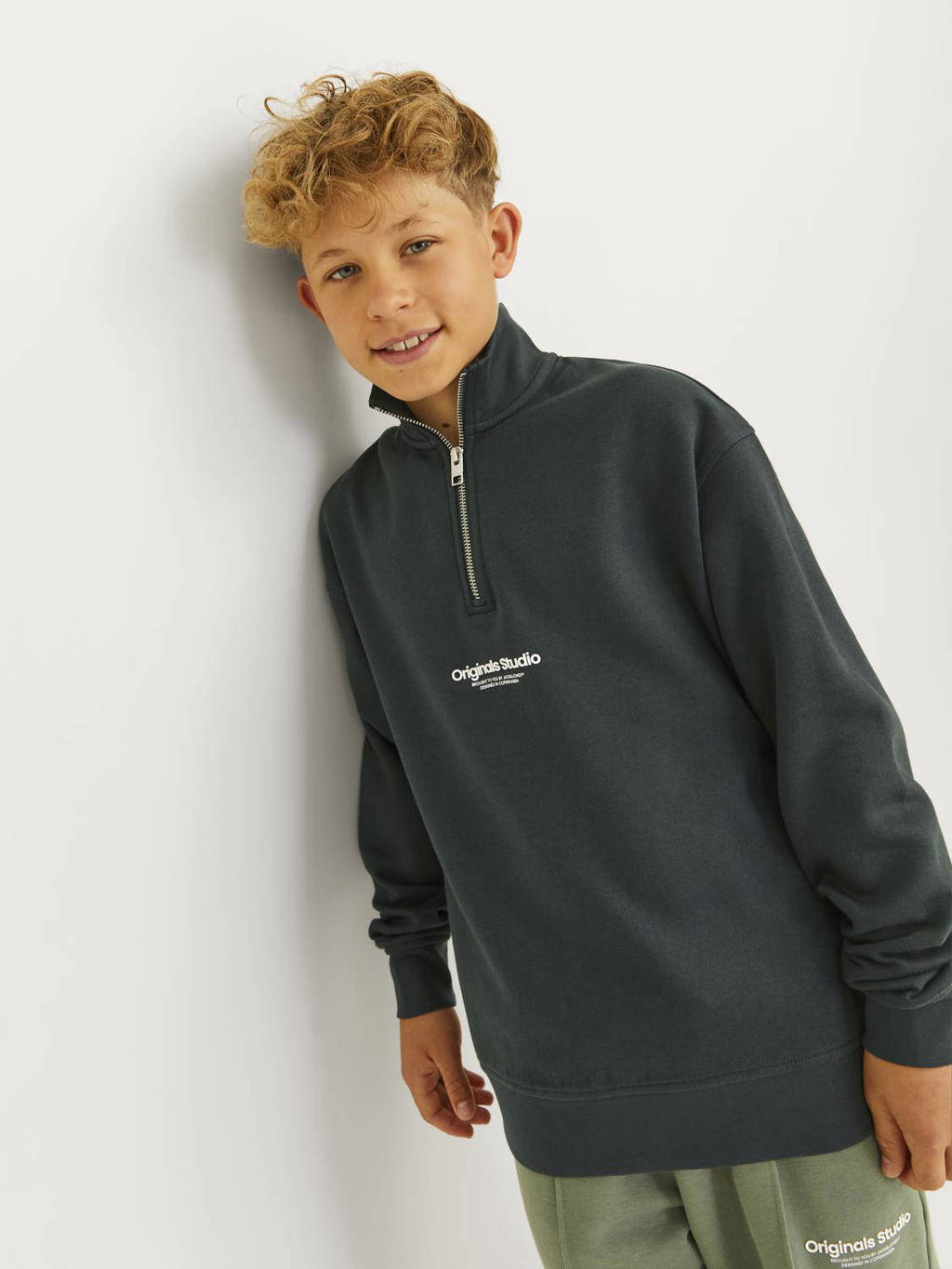 JACK & JONES sweater JORVESTERBRO met tekst