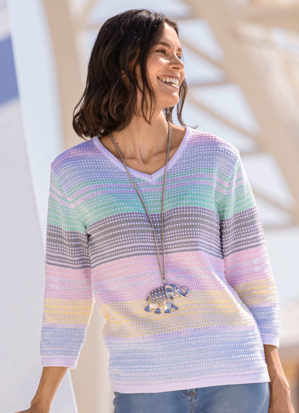 Pullover mit Glitzerakzenten