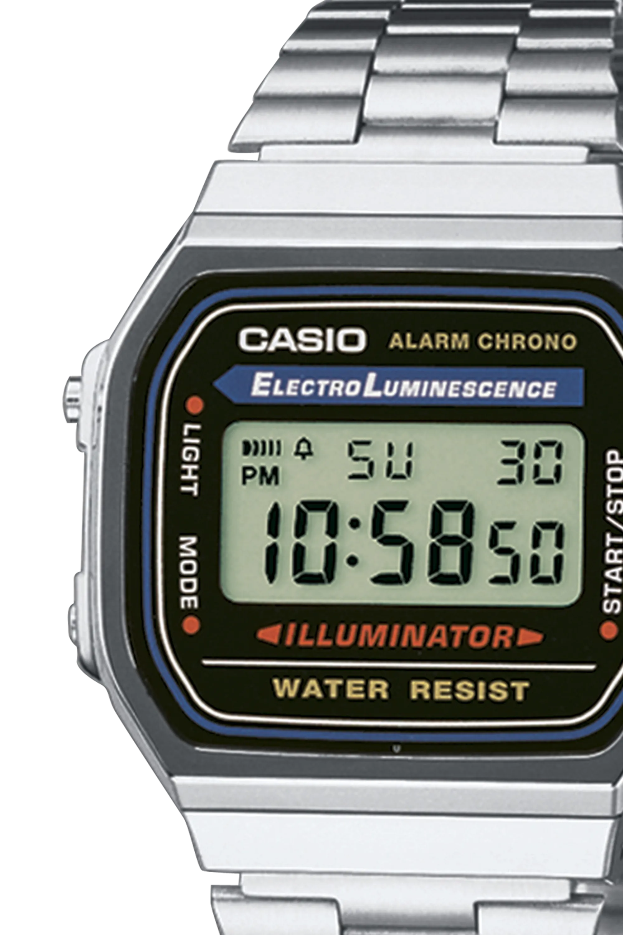 CASIO VINTAGE Montre  A168WA-1YES Argent