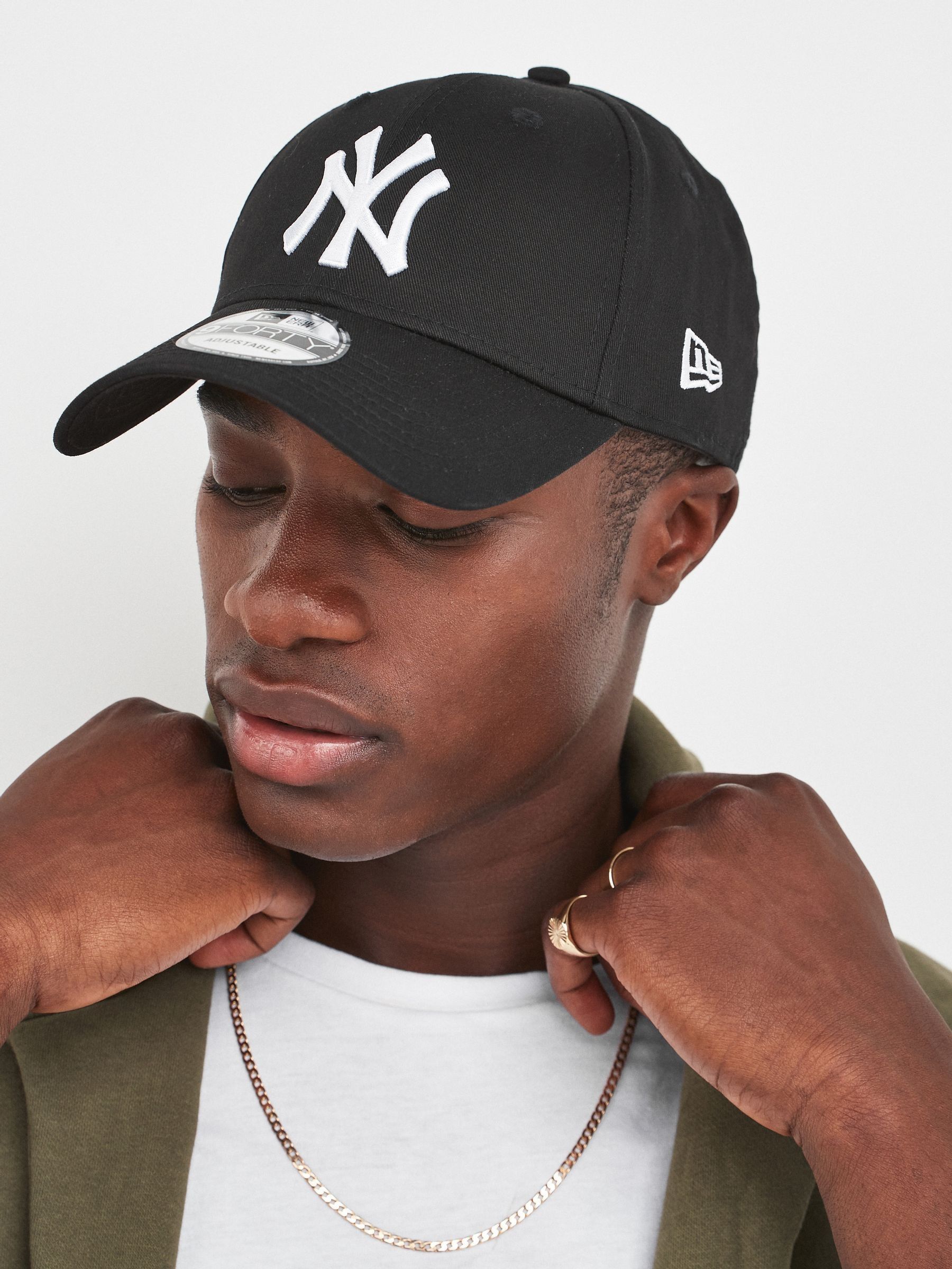 Donkerzwart - New Era® New York Yankees Essential 9FORTY 100% katoenen pet