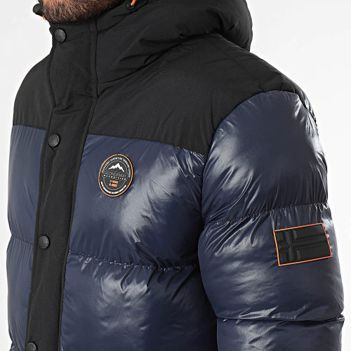Doudoune Capuche Bleu Marine
