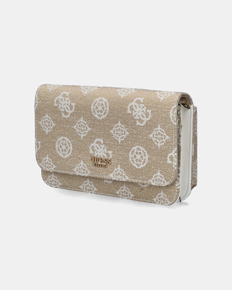 Guess Loralee Xbody Flap Uitgaanstasje  - beige