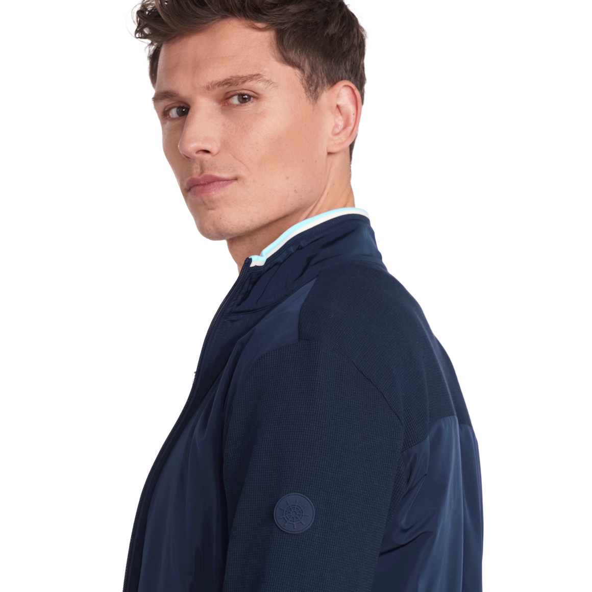 VanVaan Herren Blouson in Unifarben dunkelblau