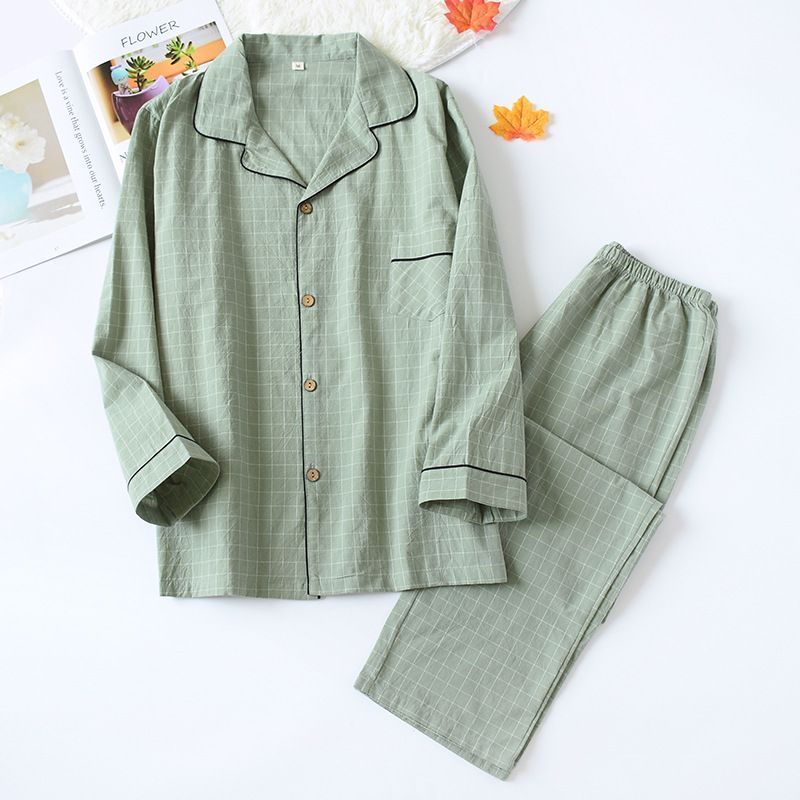 Somnus - Pyjamaset: geruit overhemd + broek