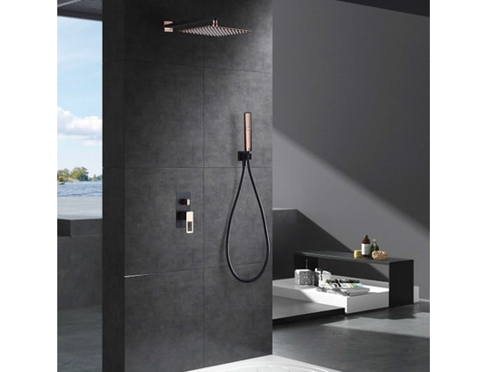 IMEX PRODUCTS - Barre et colonne de douche Colonne de douche encastrée imex suecia bdc032-6nor noir mat...