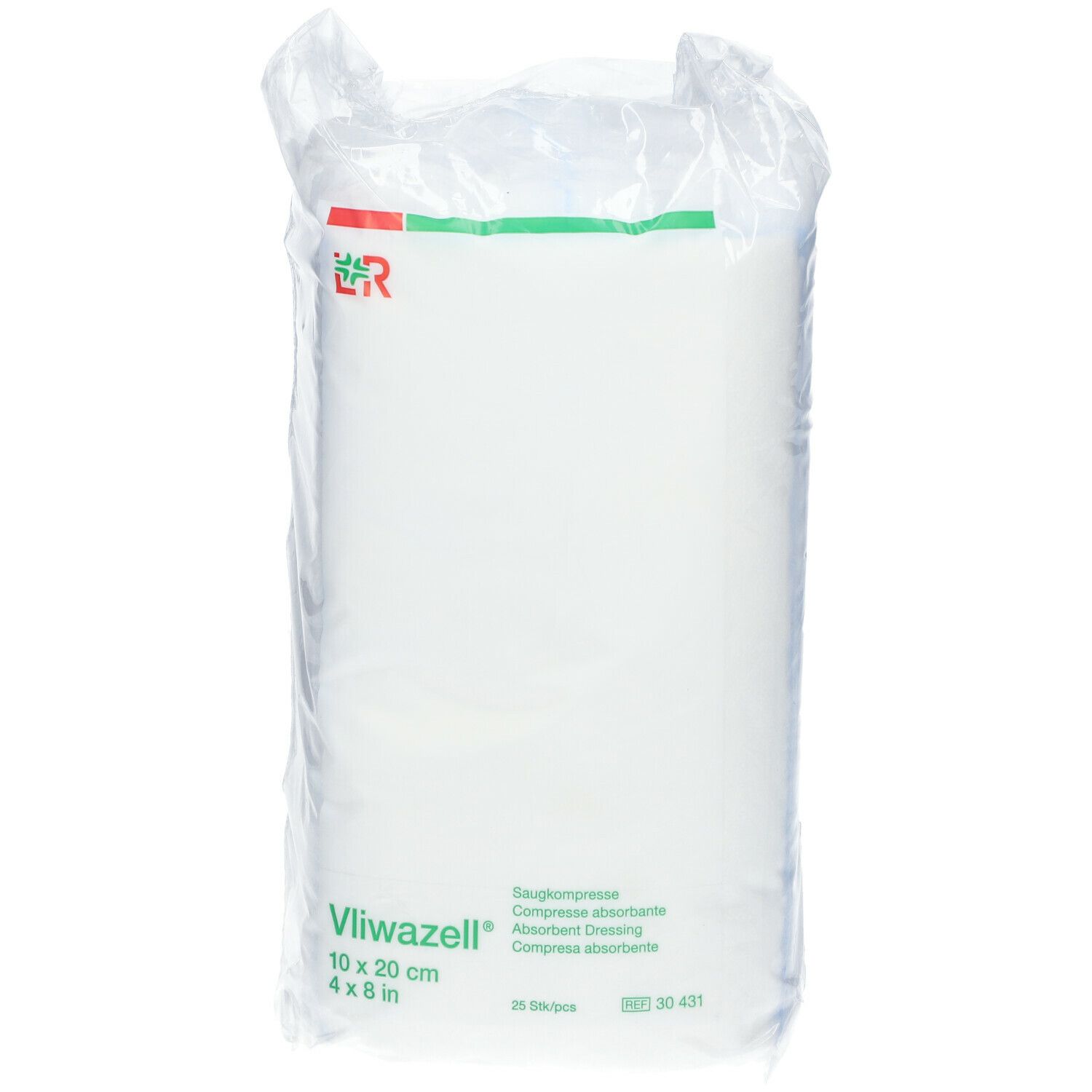 VLIWAZELL Saugkompressen 10 x 20 cm unsteril