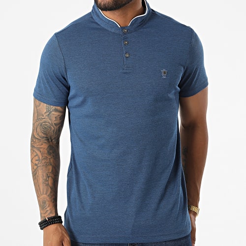 Polo Manches Courtes 571 Bleu Chiné
