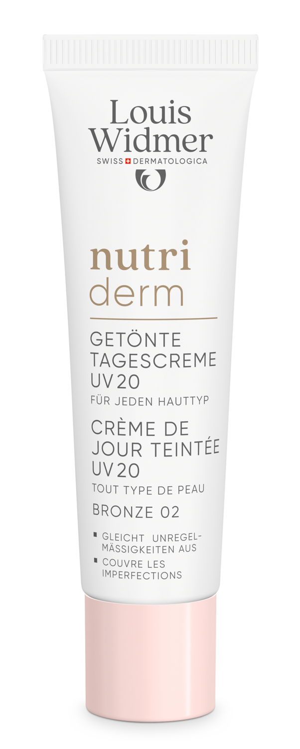 LOUIS WIDMER Nutriderm get Tagescreme Creme UV20 bronze 02 ohne Parfum 30 ml