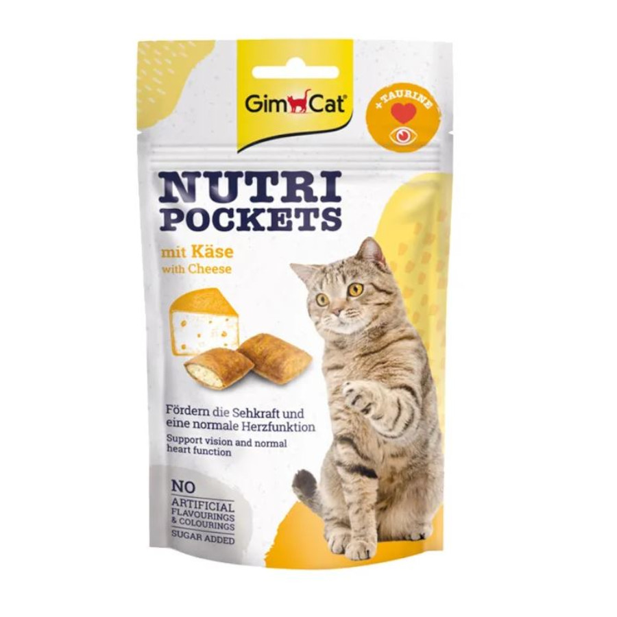 GimCat Nutri Pockets Petiscos de Queijo para Gatos