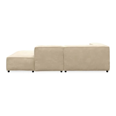 Nordstrom sofa med pufafslutning
