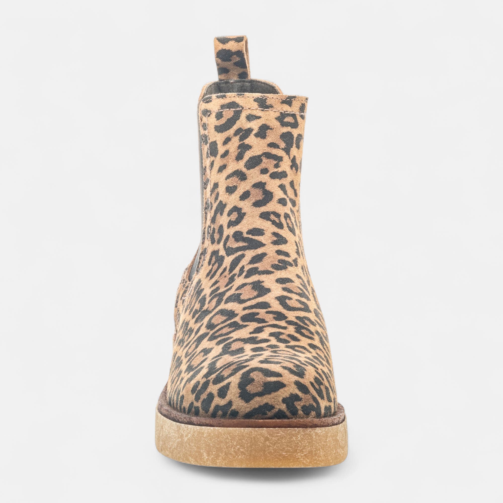 Boots chelsea Femme en cuir cognac