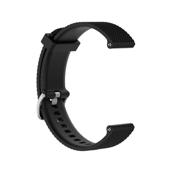 INF Polar Vantage M (22 mm) klokkereim silikon, sort